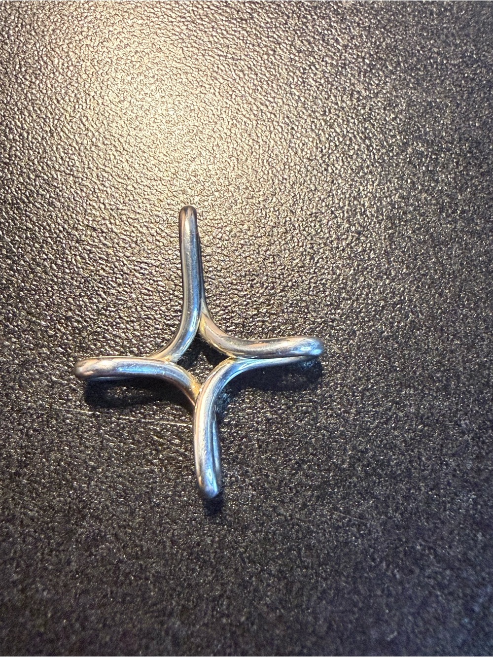 Tiffany Silver Starburst Pendant Charm 925 Silver Chain for example Only